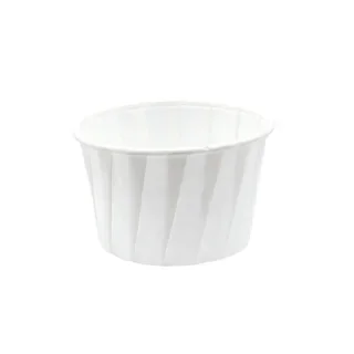 Sauscups 90 ml (3,25 oz), papier Ø 6,3 x 4,1 cm wit