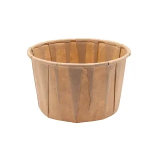 Sauscups 120 ml (4 oz), papier Ø 7 x 4,3 cm bruin
