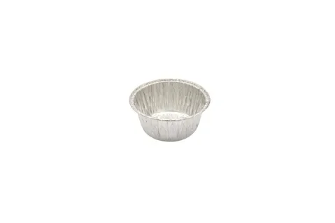 Schalen rond 105 ml, aluminium Ø 8 x 3,5 cm