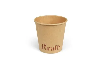 Sausbakjes 90 ml (3 oz), karton Ø 6,1 x 5,8 cm bruin Kraft