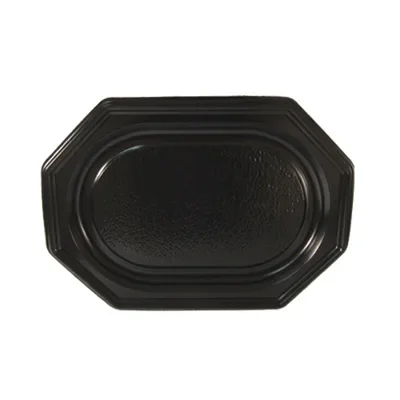 Cateringschalen ovaal, rPET 35 x 25 x 2 cm zwart