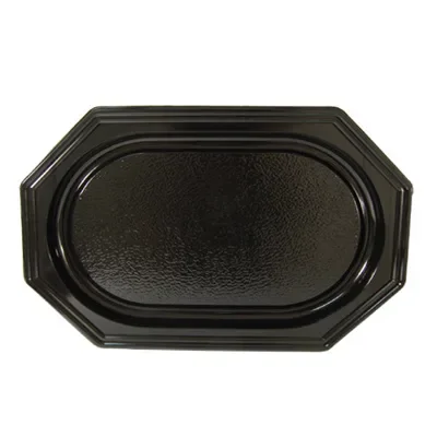 Cateringschalen ovaal, rPET 45 x 30 x 2,5 cm zwart