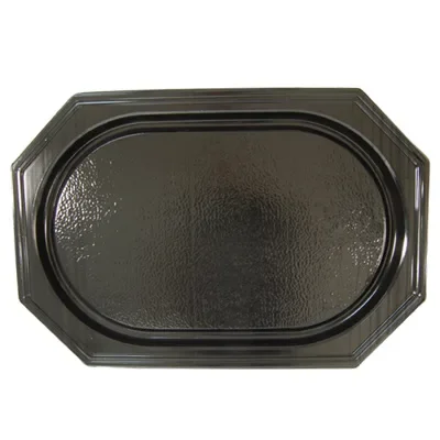 Cateringschalen ovaal, rPET 55 x 36 x 4,5 cm zwart