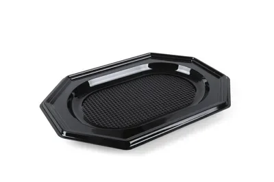 Cateringschalen ovaal, rPET 29 x 21 x 2 cm zwart