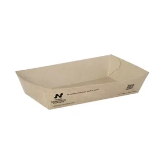 Snackbakjes A13, karton 15 x 7 x 3,5 cm bruin Notpla