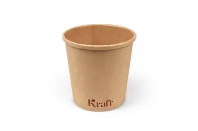 Soepbekers 470 ml (16 oz), karton Ø 9,8 x 10 cm bruin Kraft