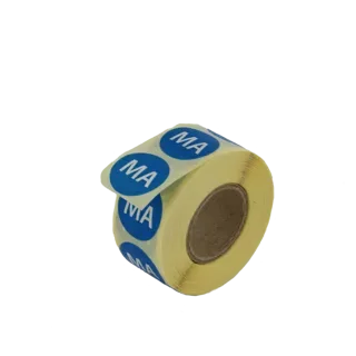 Etiketten afwasbaar Daymark, Ø 1,9 cm blauw Maandag