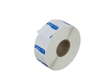 Etiketten beschrijfbaar Daymark, 2,5 x 2,5 cm blauw “Maandag Lundi”