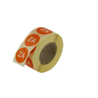 Etiketten afwasbaar Daymark, Ø 1,9 cm oranje Zaterdag