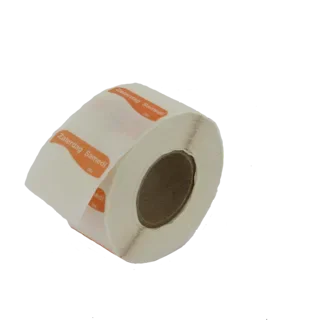 Etiketten oplosbaar Daymark, 2,5 x 2,5 cm oranje “Zaterdag Samedi”