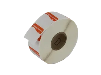 Etiketten beschrijfbaar Daymark, 2,5 x 2,5 cm oranje “Zaterdag Samedi”