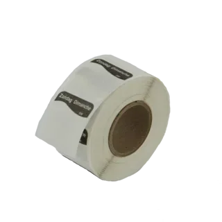 Etiketten oplosbaar Daymark, 2,5 x 2,5 cm zwart “Zondag Dimanche”
