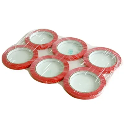 Tape, PVC 0,9 cm x 66 m rood