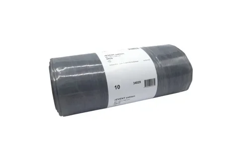 Zakken op rol rEVENT, LDPE 66/28 x 160 cm 50 µm grijs