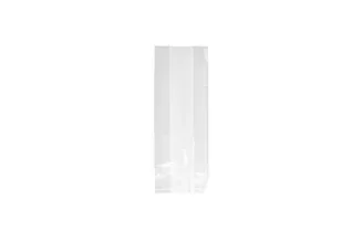 Zijvouw zakken, LDPE 14/4 x 38 cm 20 µm transparant