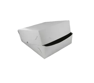 Zwanenhalsdozen, karton 25 x 25 x 8 cm wit