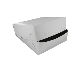 Zwanenhalsdozen, karton 34 x 34 x 8 cm wit