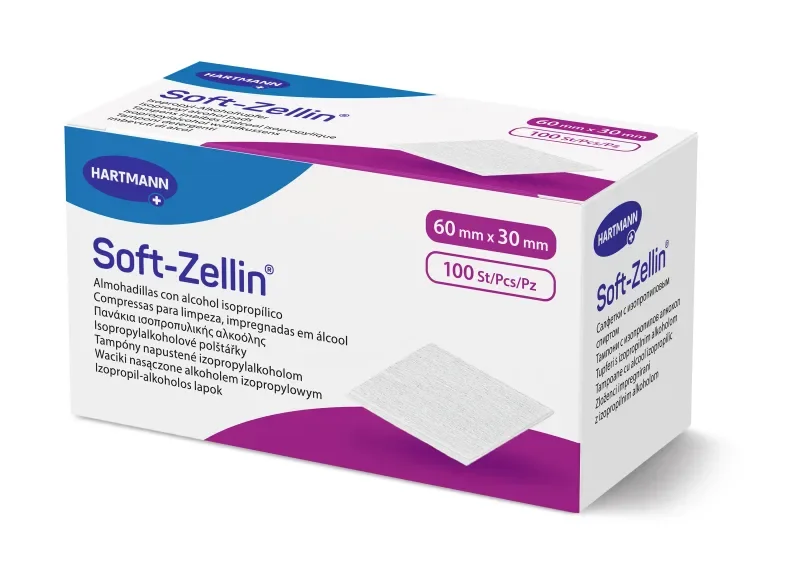 Soft-Zellin alcoholdeppers steriel