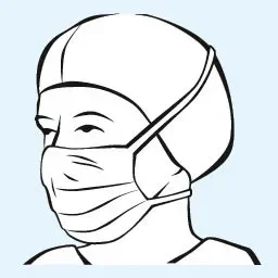 Foliodress mask anti splash