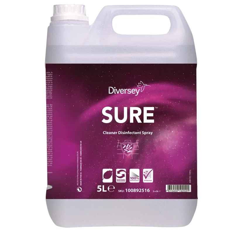 Sure Cleaner Disinfectant Spray - 2 x 5 maat L