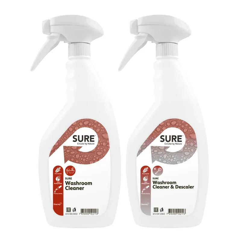 Losse sproeiflacons Sure Washroom Cleaner & Sure Descaler