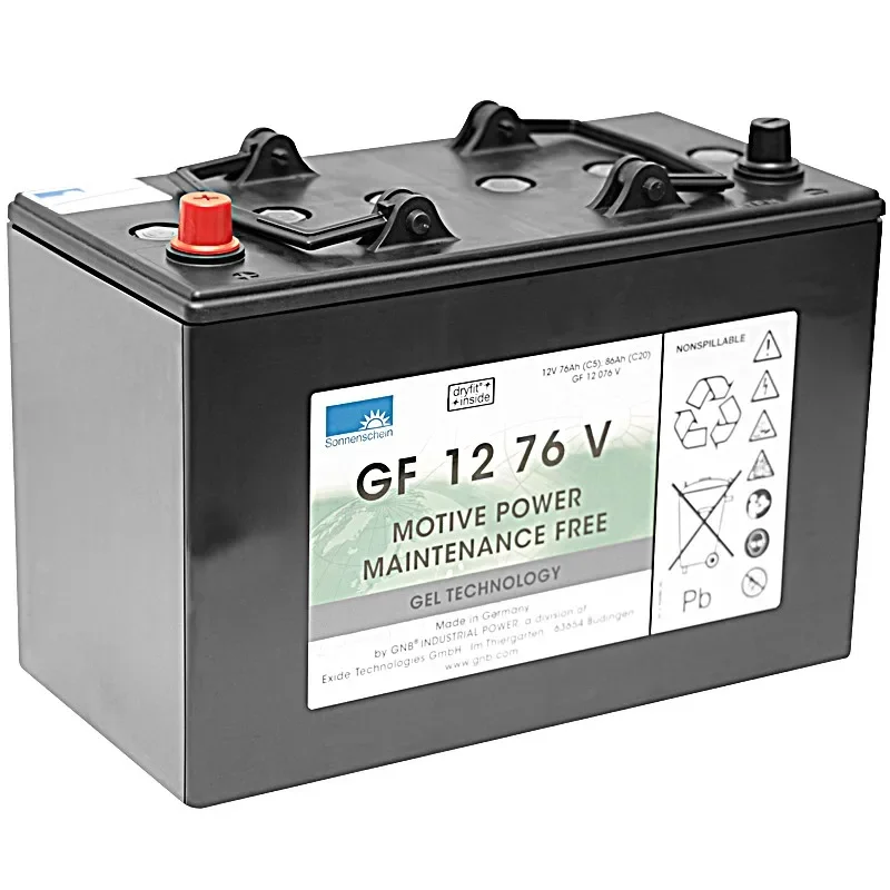 Onderhoudsvrije tractiebatterij 12V, 76 Ah
