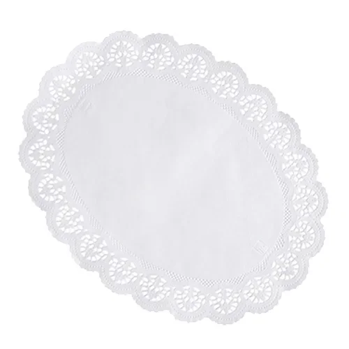 Taartranden ovaal 36 cm x 28 cm wit